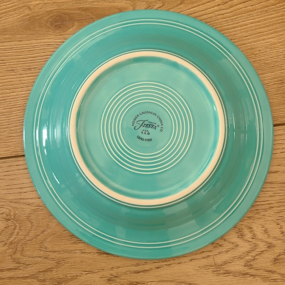 Fiestaware turquoise rimmed soup bowl - Picture 2 of 3